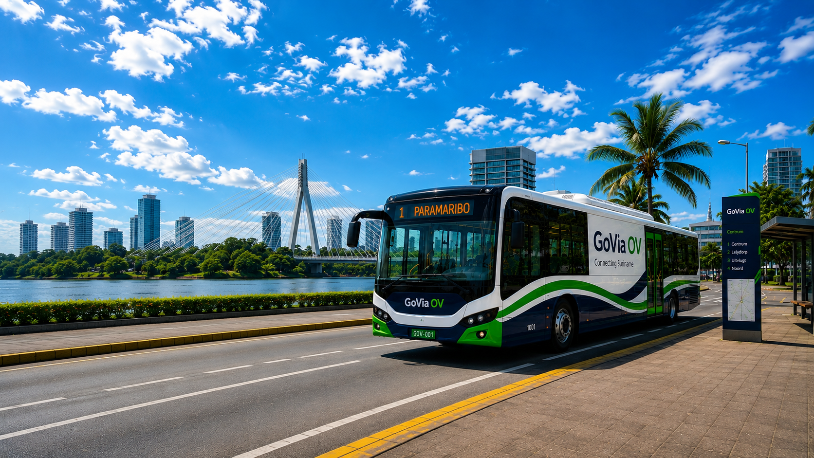 GoVia OV bus in Paramaribo, Suriname
